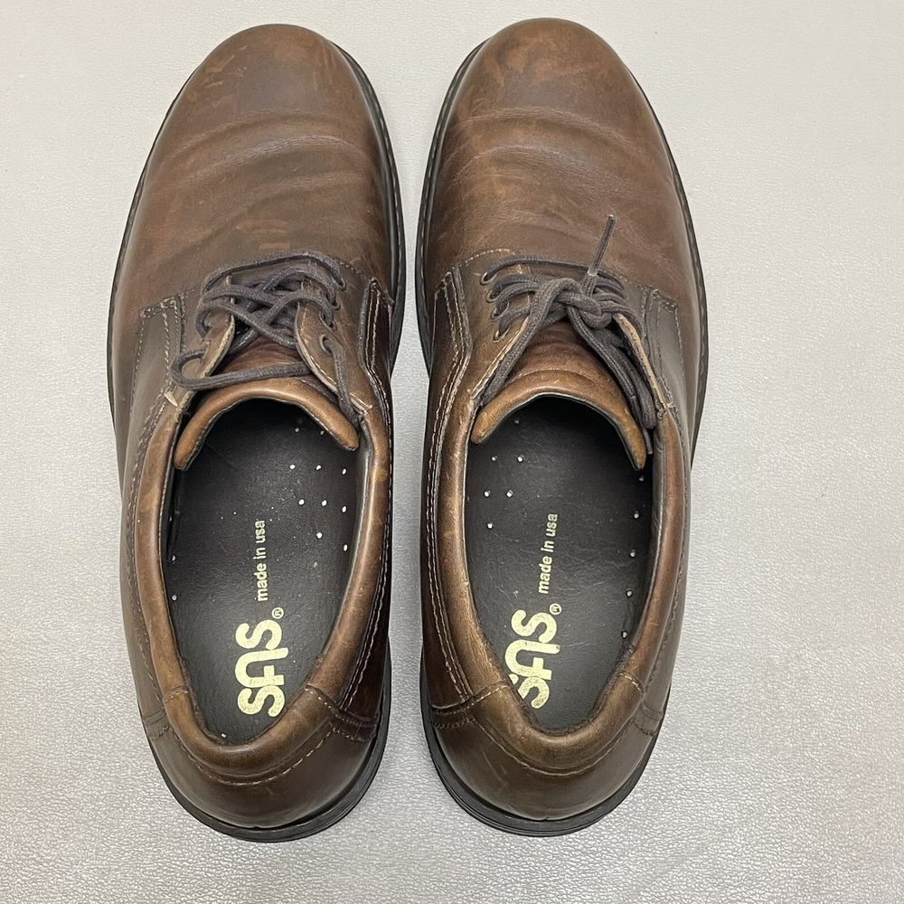 SAS Aden Oxford Men Size 9.5 M Brown Leather Casual Comfort Shoes Lace Up - Picture 13 of 13